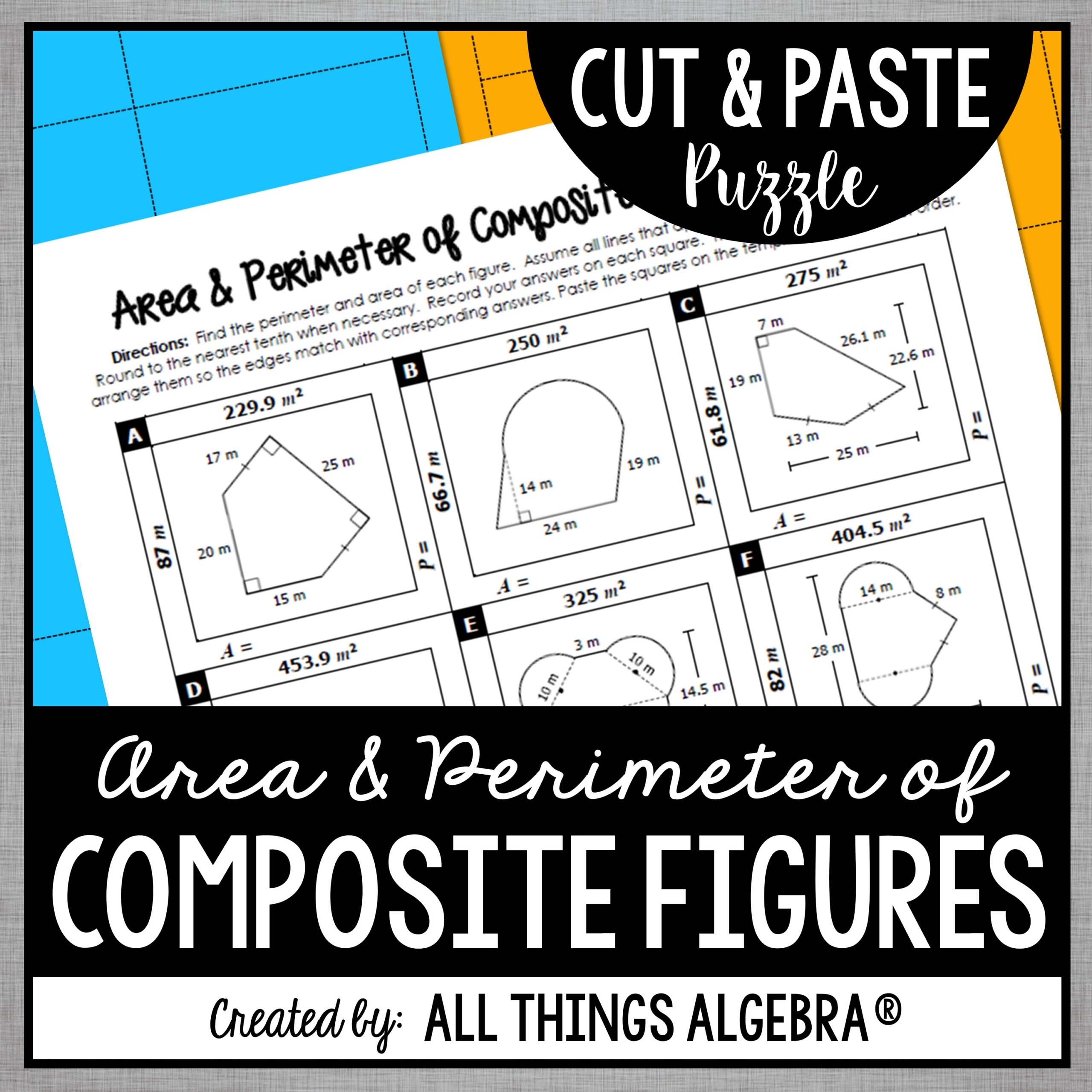 circumference and area of composite figures worksheet circumference and area of composite figures worksheet