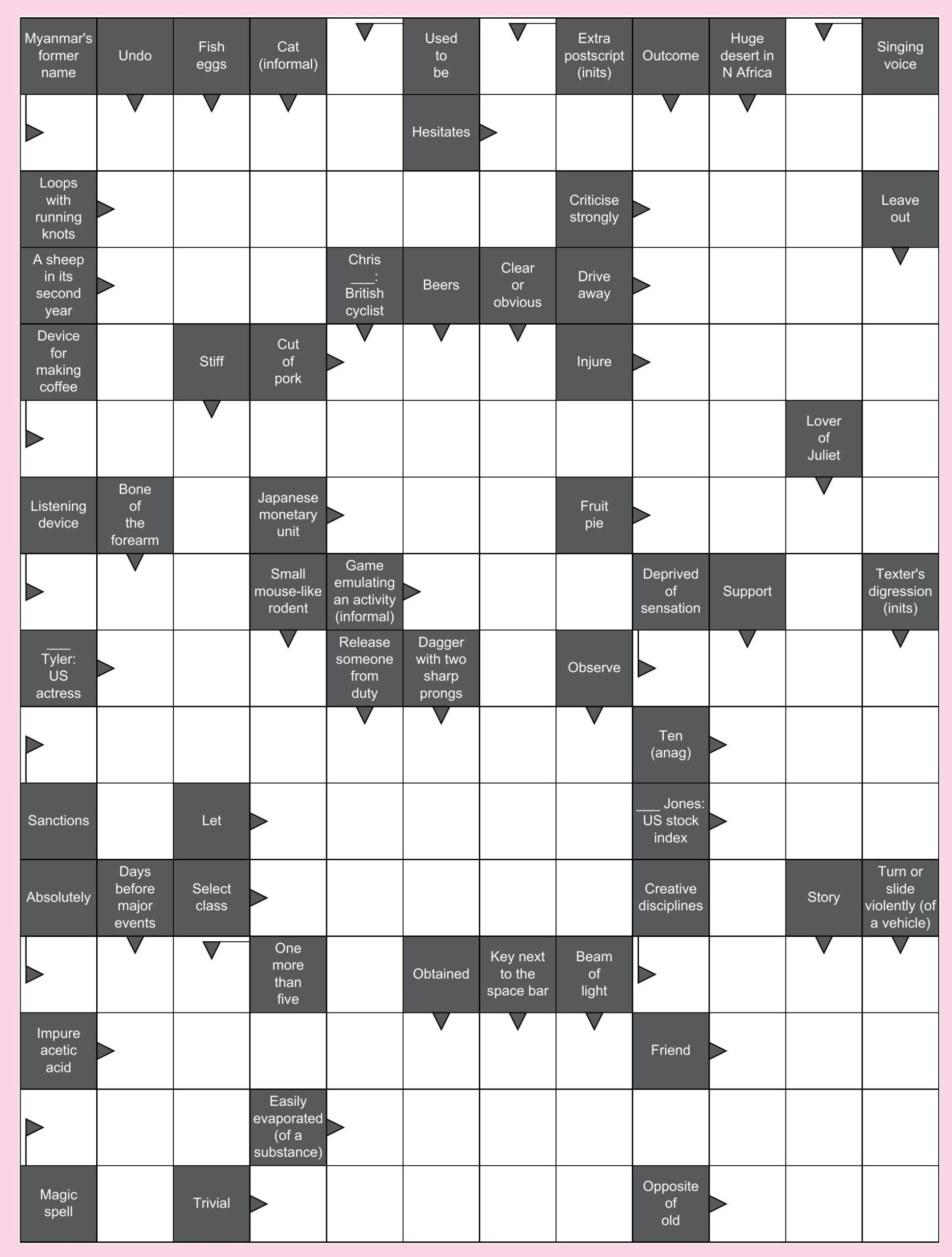 Arrow Word 19 Aug 2025 Best UK Magazine Readly Arrow Word 19 Aug 2025 Best UK Magazine Readly