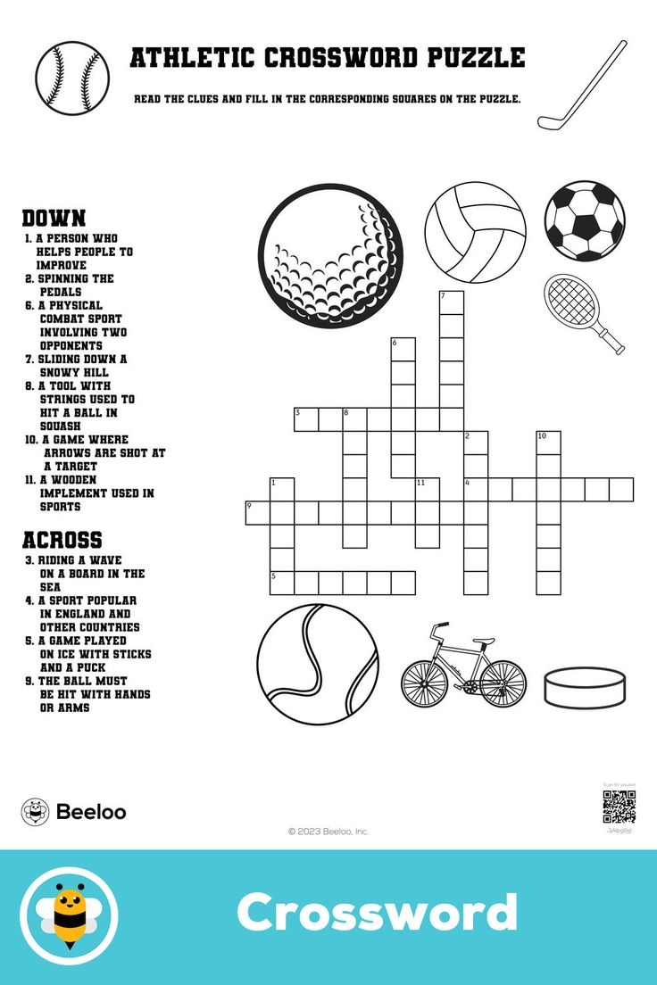 Athletic Crossword Puzzle Athletic Crossword Puzzle