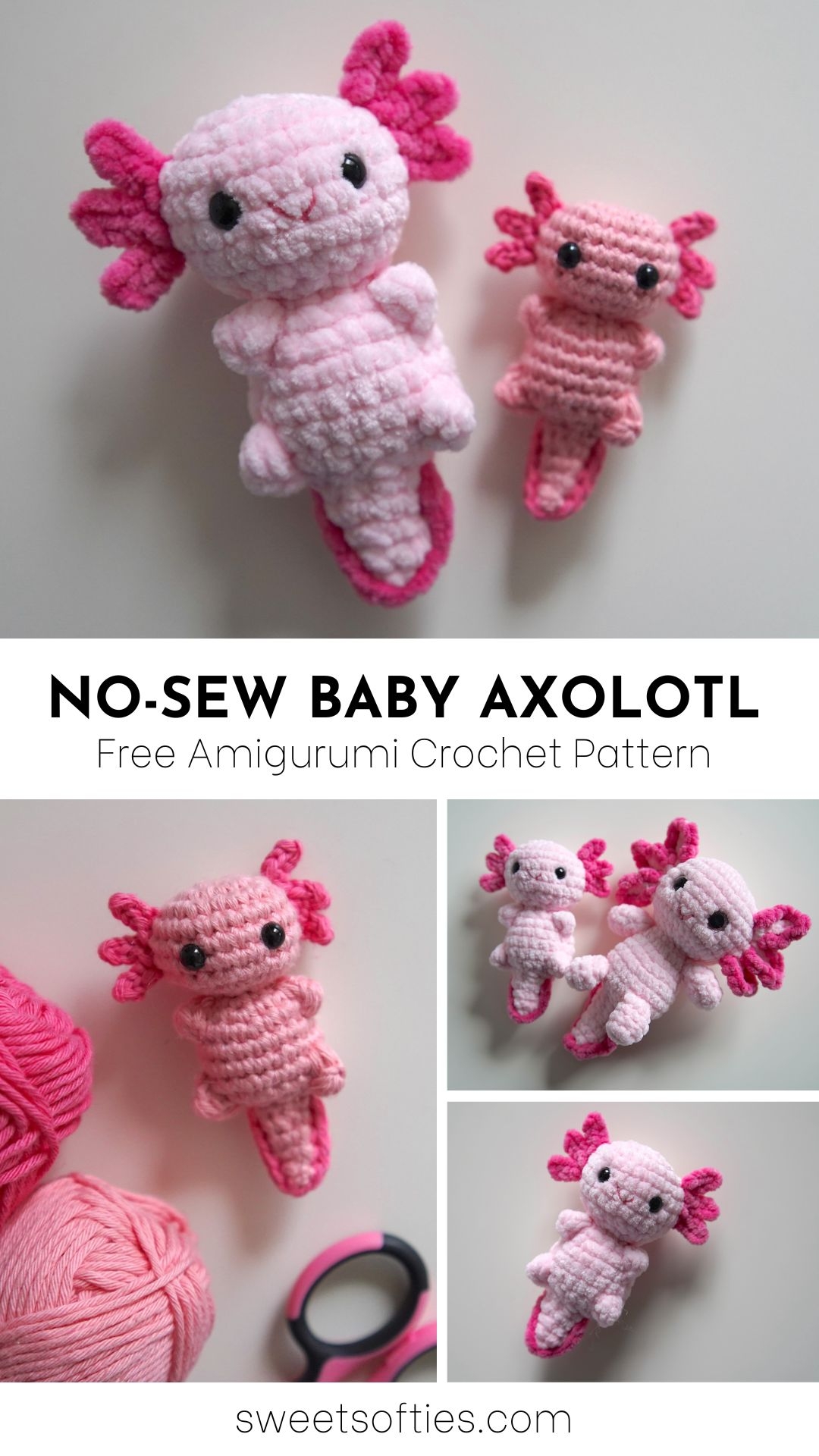 Baby Axolotl Free Amigurumi Crochet Pattern Sweet Softies Baby Axolotl Free Amigurumi Crochet Pattern Sweet Softies