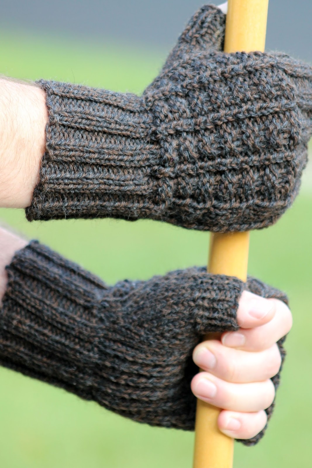 Balls To The Walls Knits Sailor s Rib Fingerless Gloves