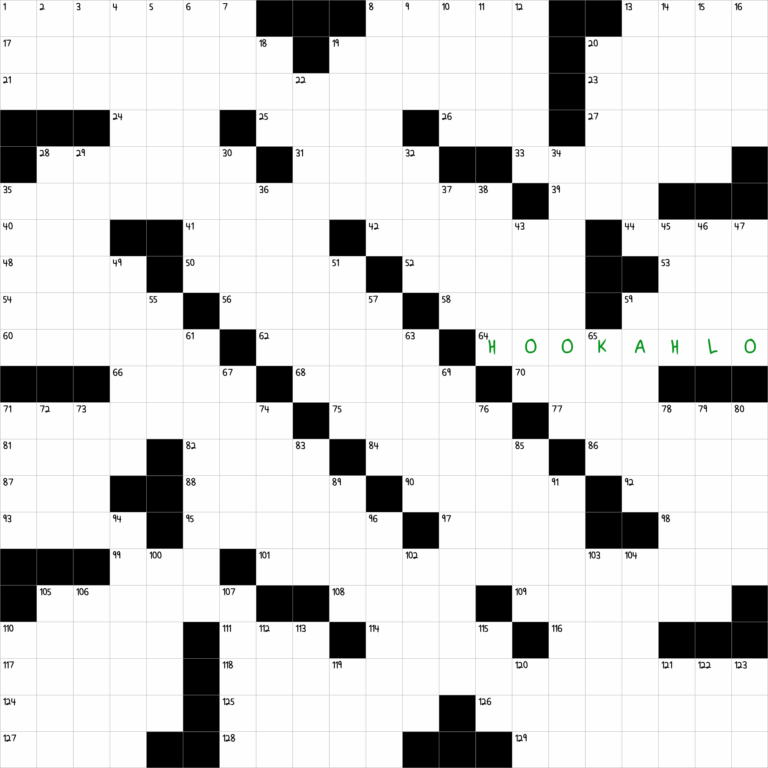 Bar With Hashish Pipes NYT Crossword Clue December 15 2024