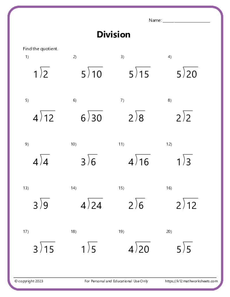 5th grade long division worksheet 5th grade long division worksheet