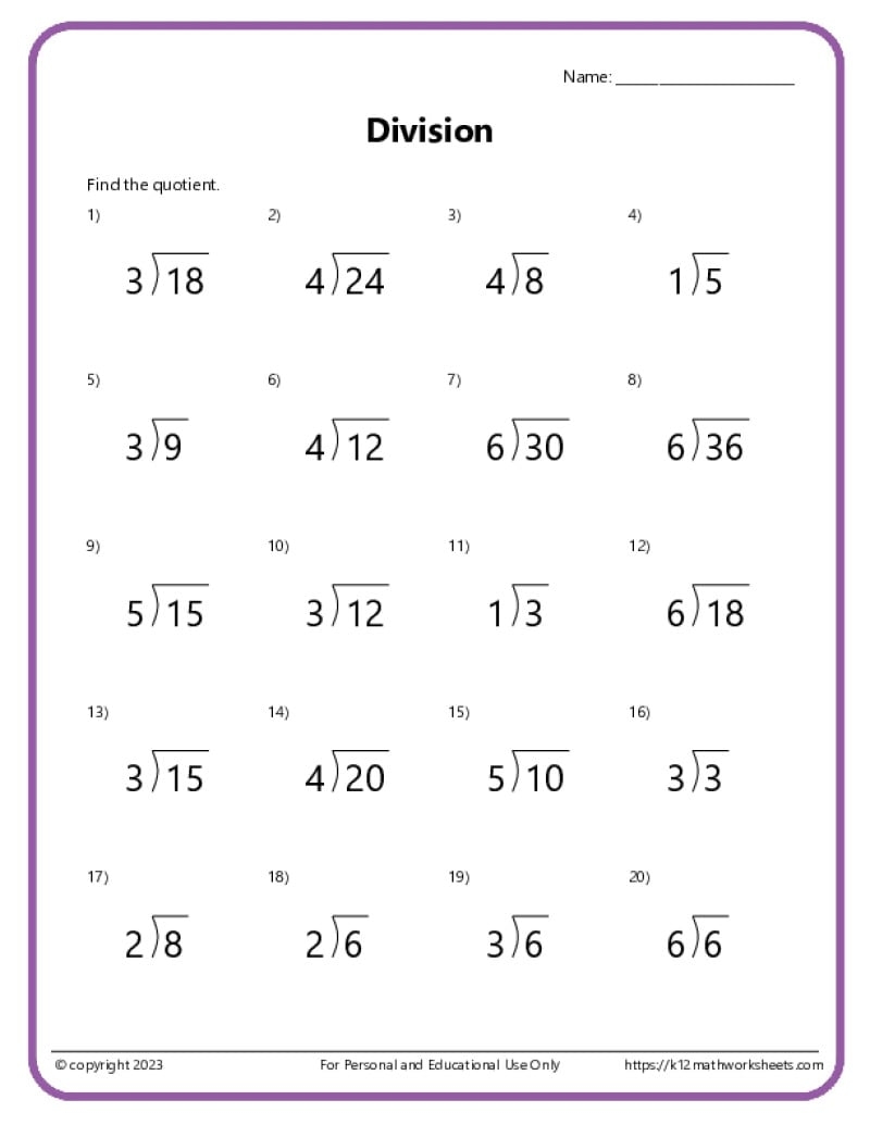 division for 3rd graders worksheets division for 3rd graders worksheets