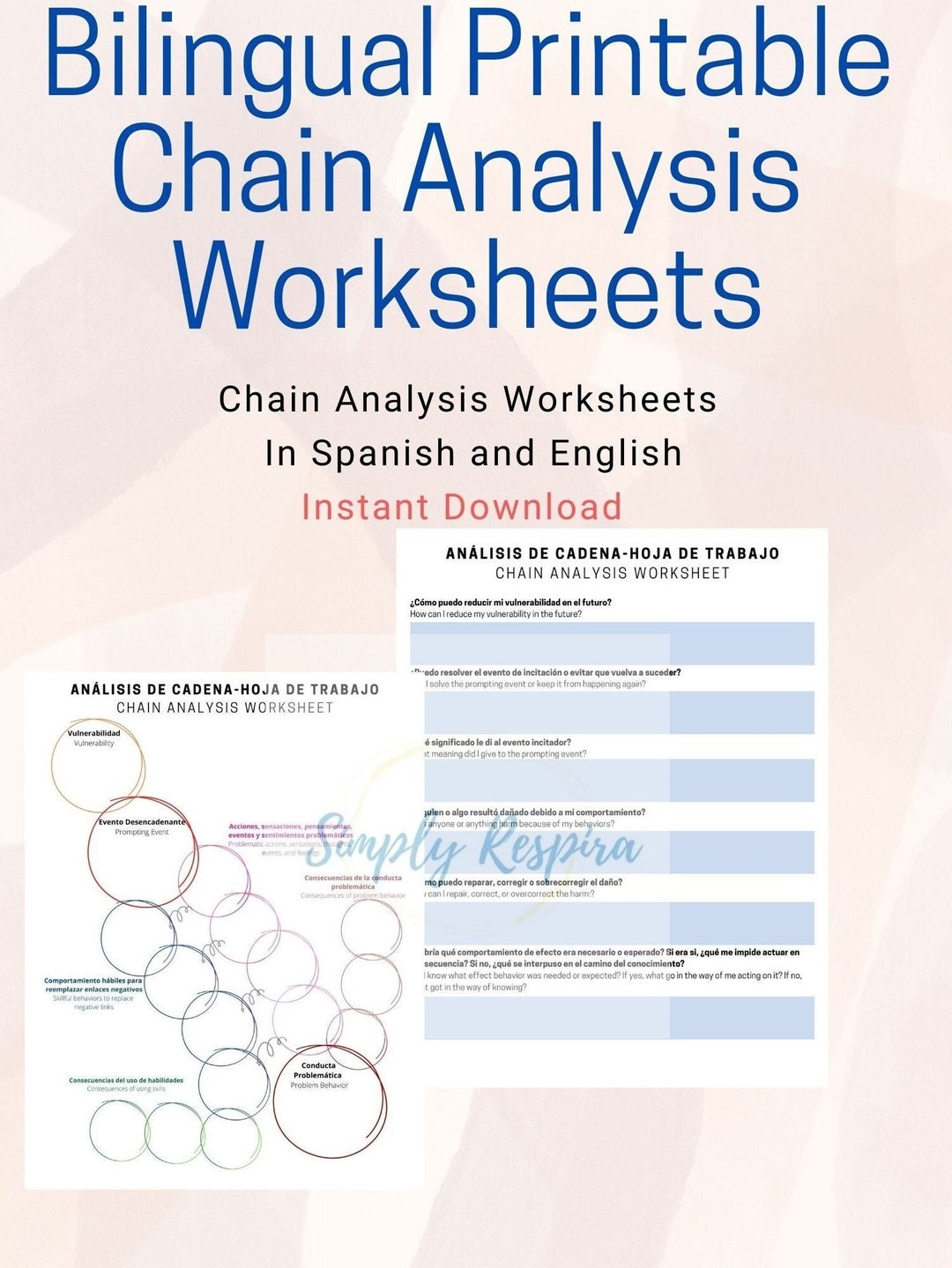 Bilingual Chain Analysis Worksheet DBT Link Analysis CBT Spanish DBT Therapy Worksheets Dbt Espa ol Printable Download Pdf Etsy Bilingual Chain Analysis Worksheet DBT Link Analysis CBT Spanish DBT Therapy Worksheets Dbt Espa ol Printable Download Pdf Etsy
