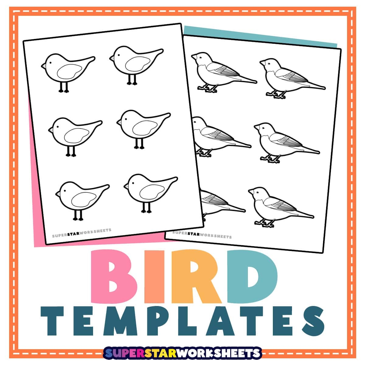 Bird Template Free Printables Superstar Worksheets Bird Template Free Printables Superstar Worksheets