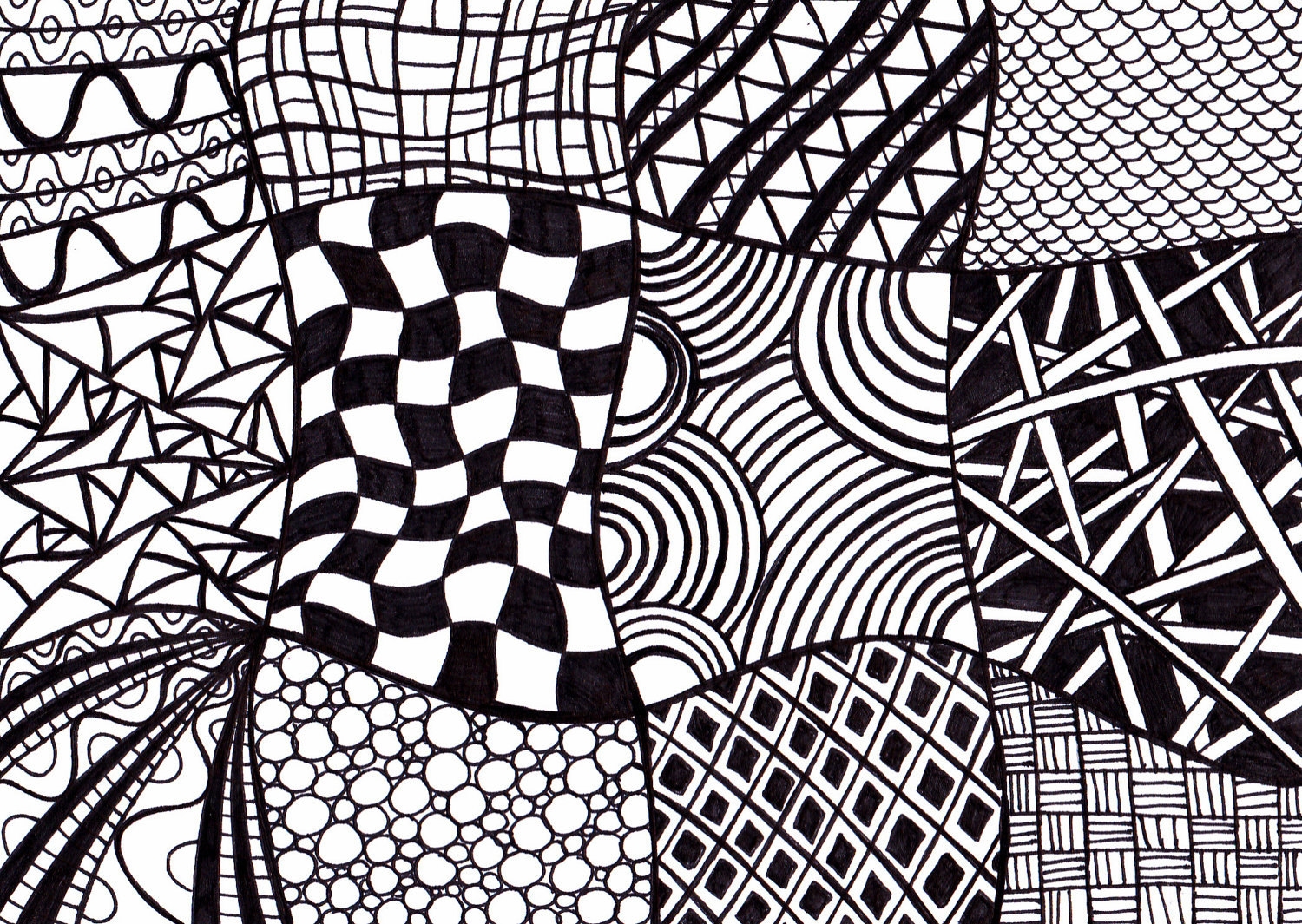 Black And White Printable Art Zentangle Inspired Ink Drawing Etsy Black And White Printable Art Zentangle Inspired Ink Drawing Etsy