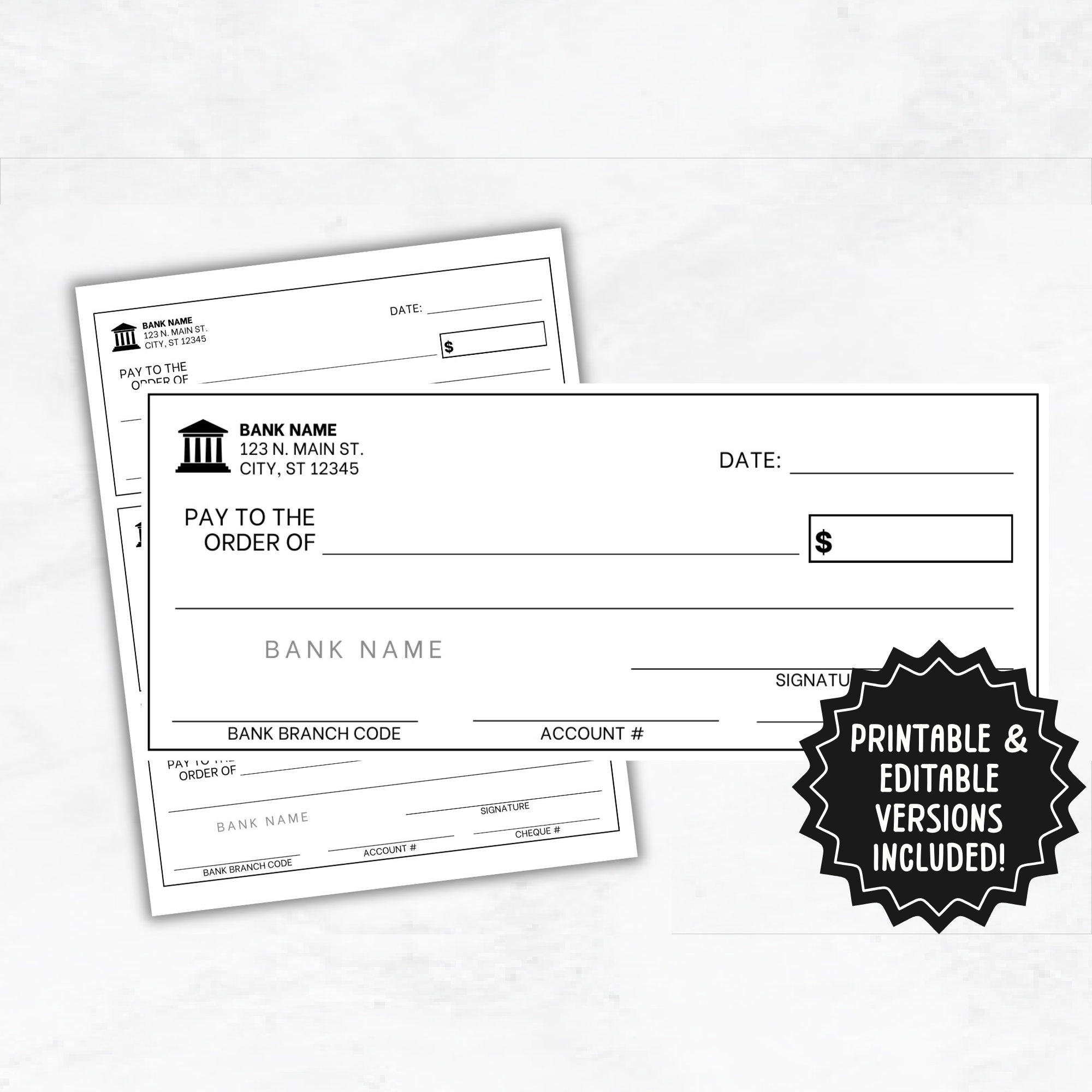 printable blank check template printable blank check template