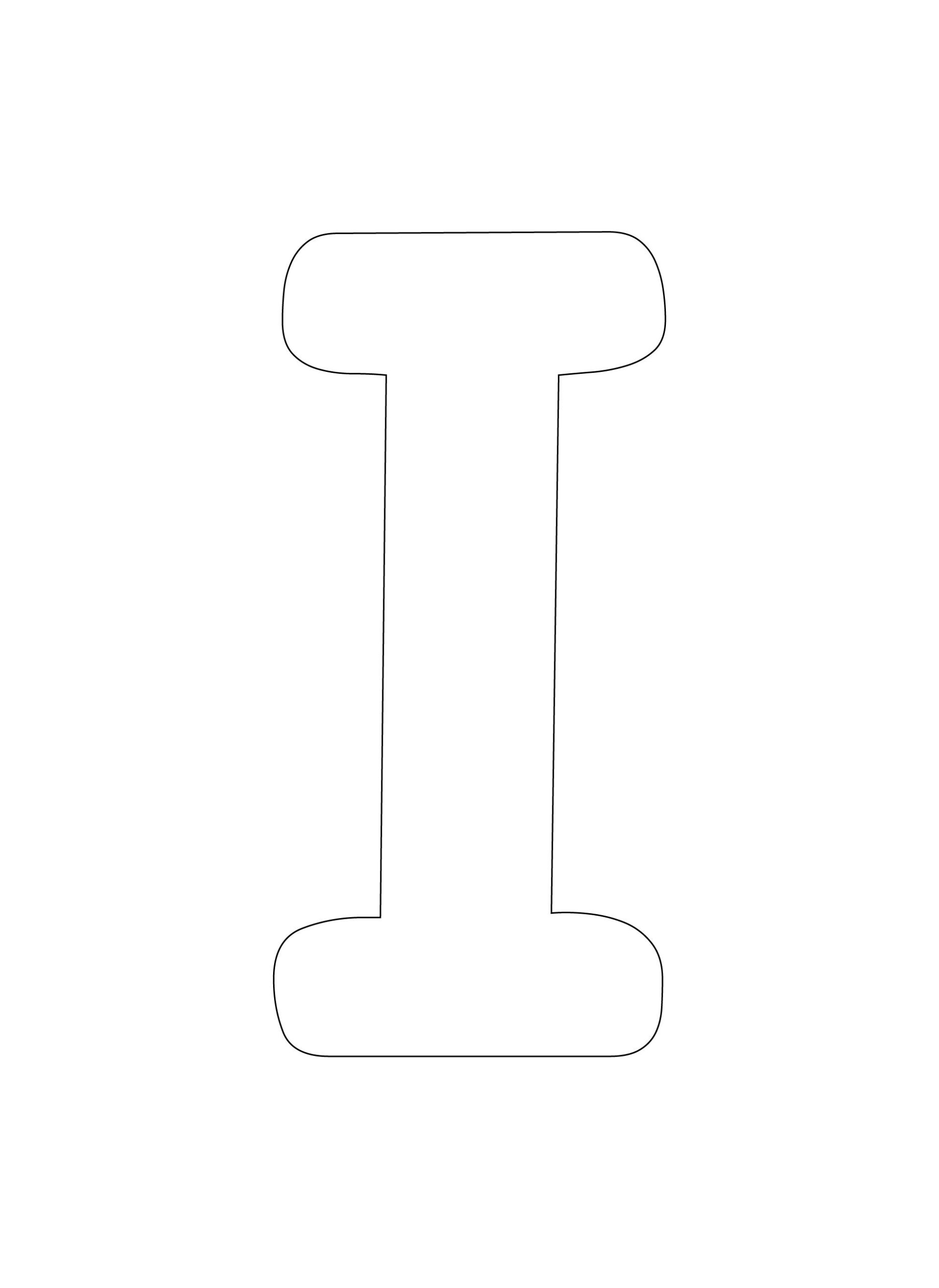 Block Letter I 10 Free PDF Printables Printablee Block Letter I 10 Free PDF Printables Printablee