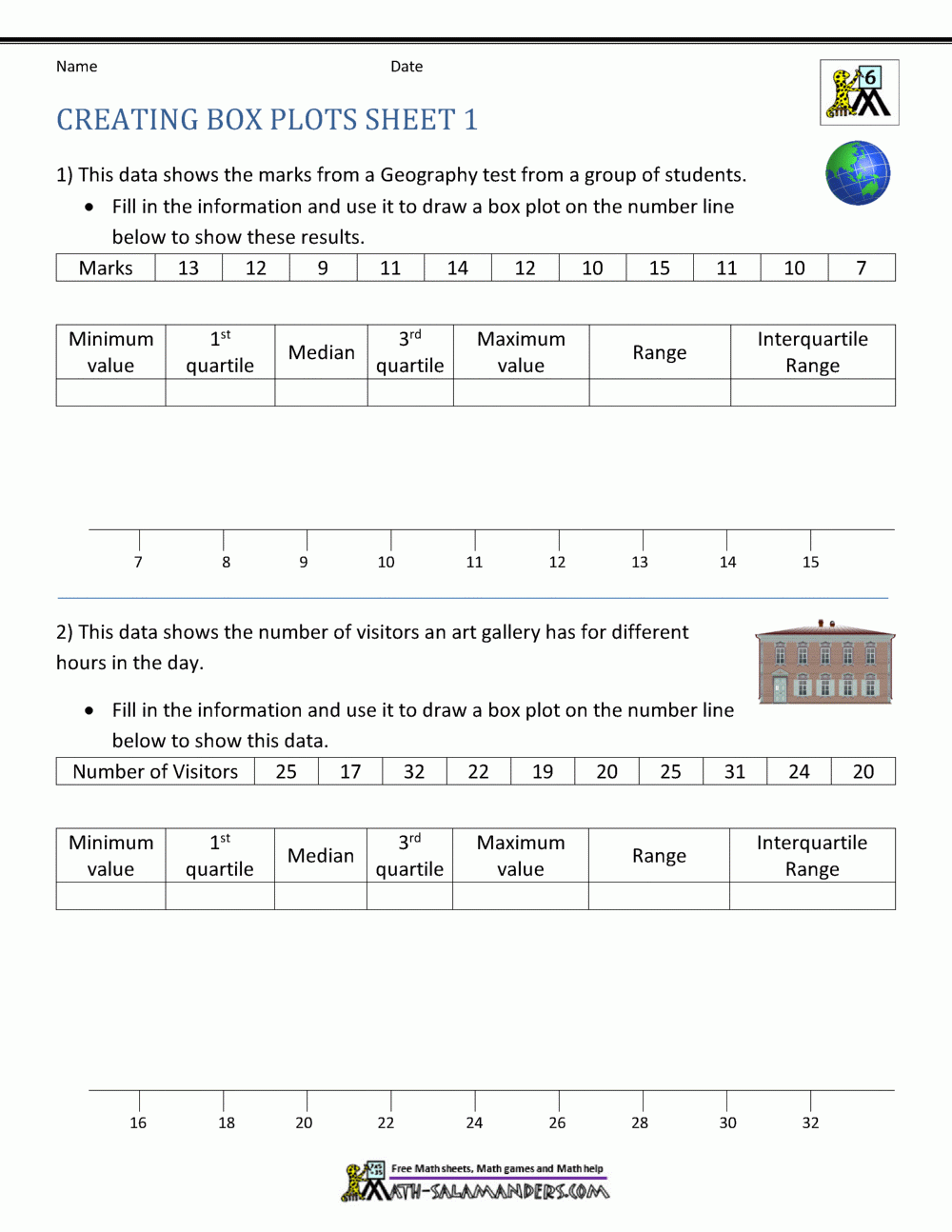 Box Plot Worksheets Worksheets Library Box Plot Worksheets Worksheets Library