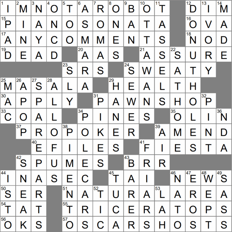Brand Whose Name Derives From The Greek For water Nymph Crossword Clue Archives LAXCrossword