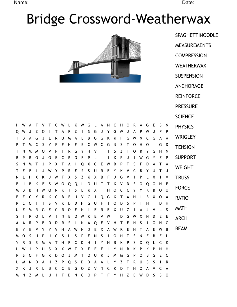 Bridges Crossword WordMint