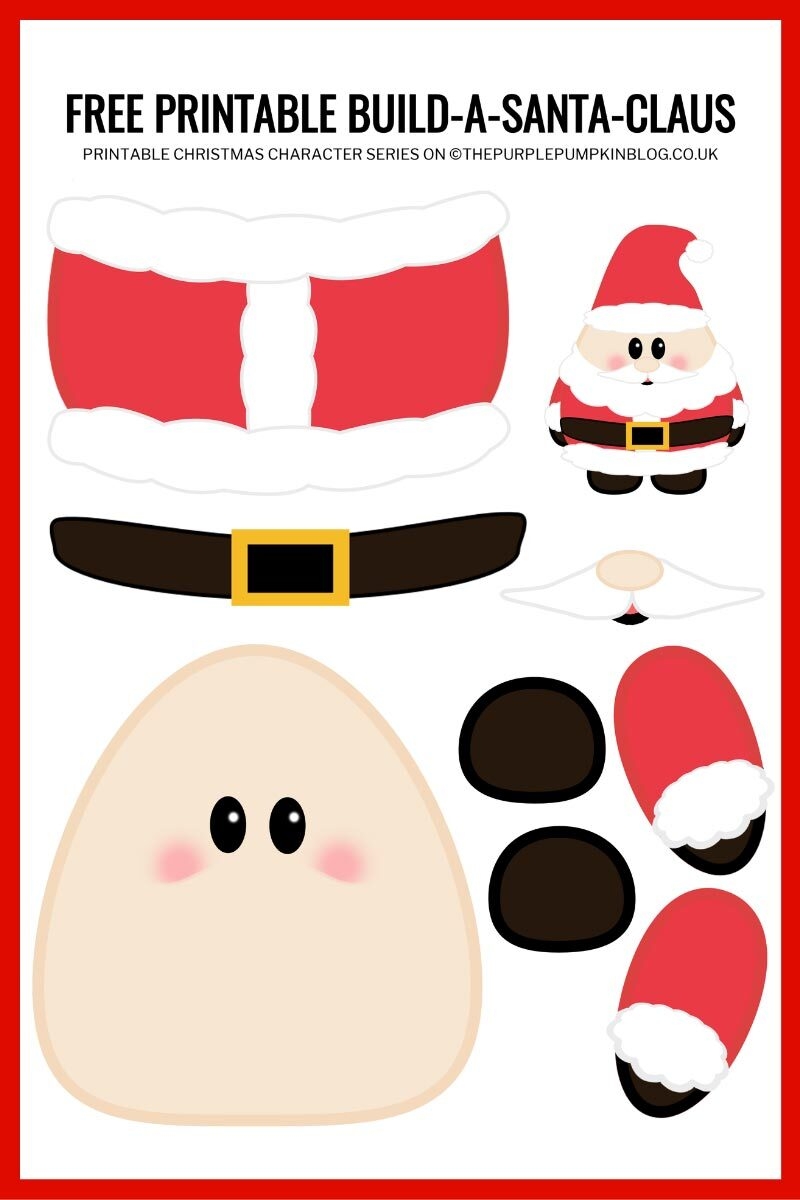 Build A Santa Printable Free Printable Paper Santa Template Build A Santa Printable Free Printable Paper Santa Template