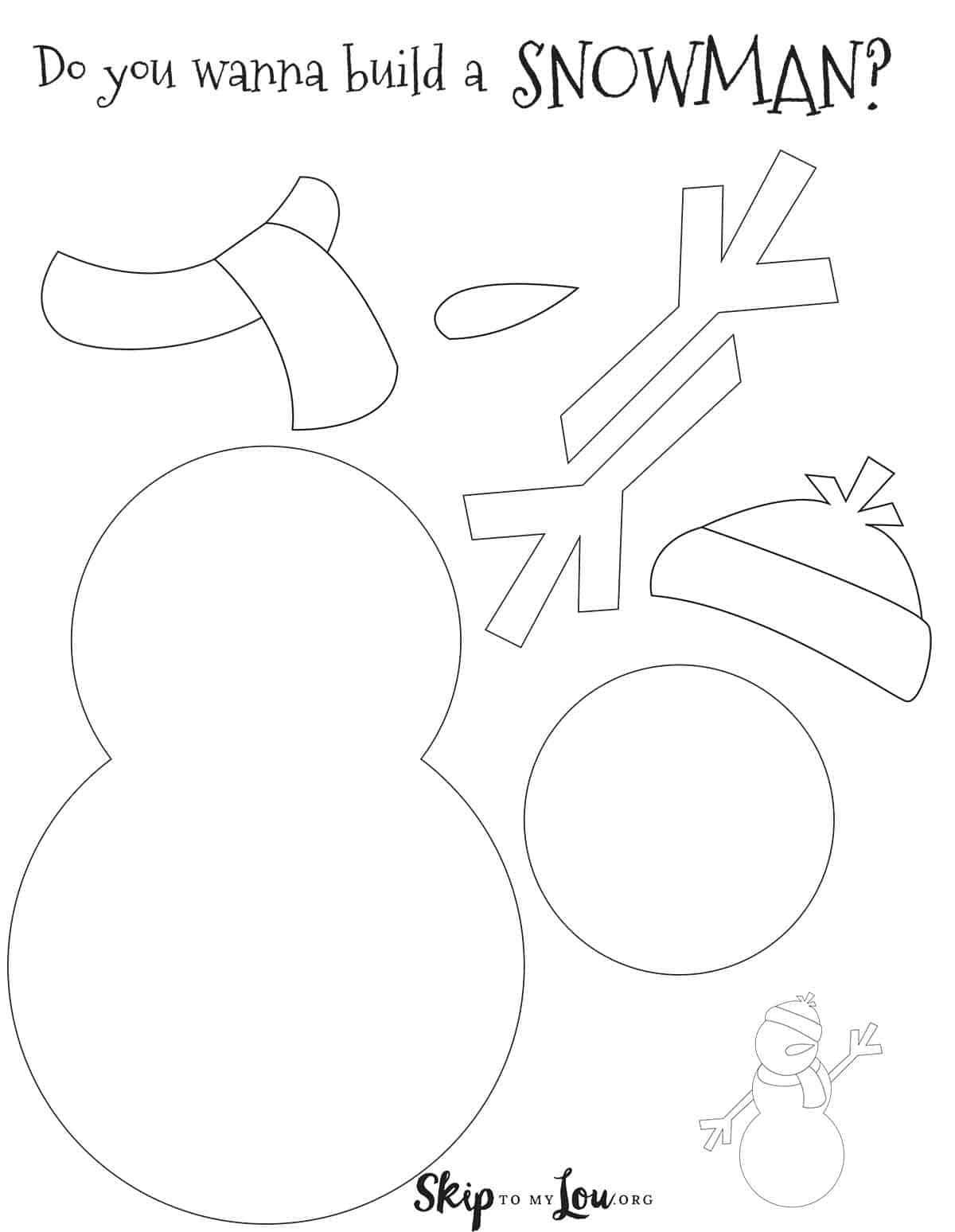 snowman template printable free snowman template printable free