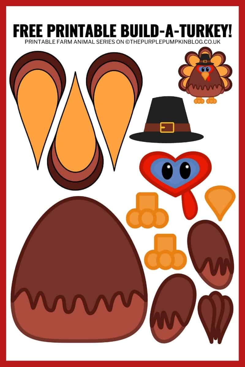 turkey body template printable turkey body template printable