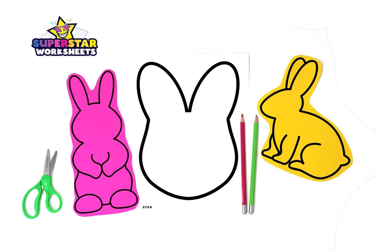 Bunny Template Free Printables Superstar Worksheets Bunny Template Free Printables Superstar Worksheets