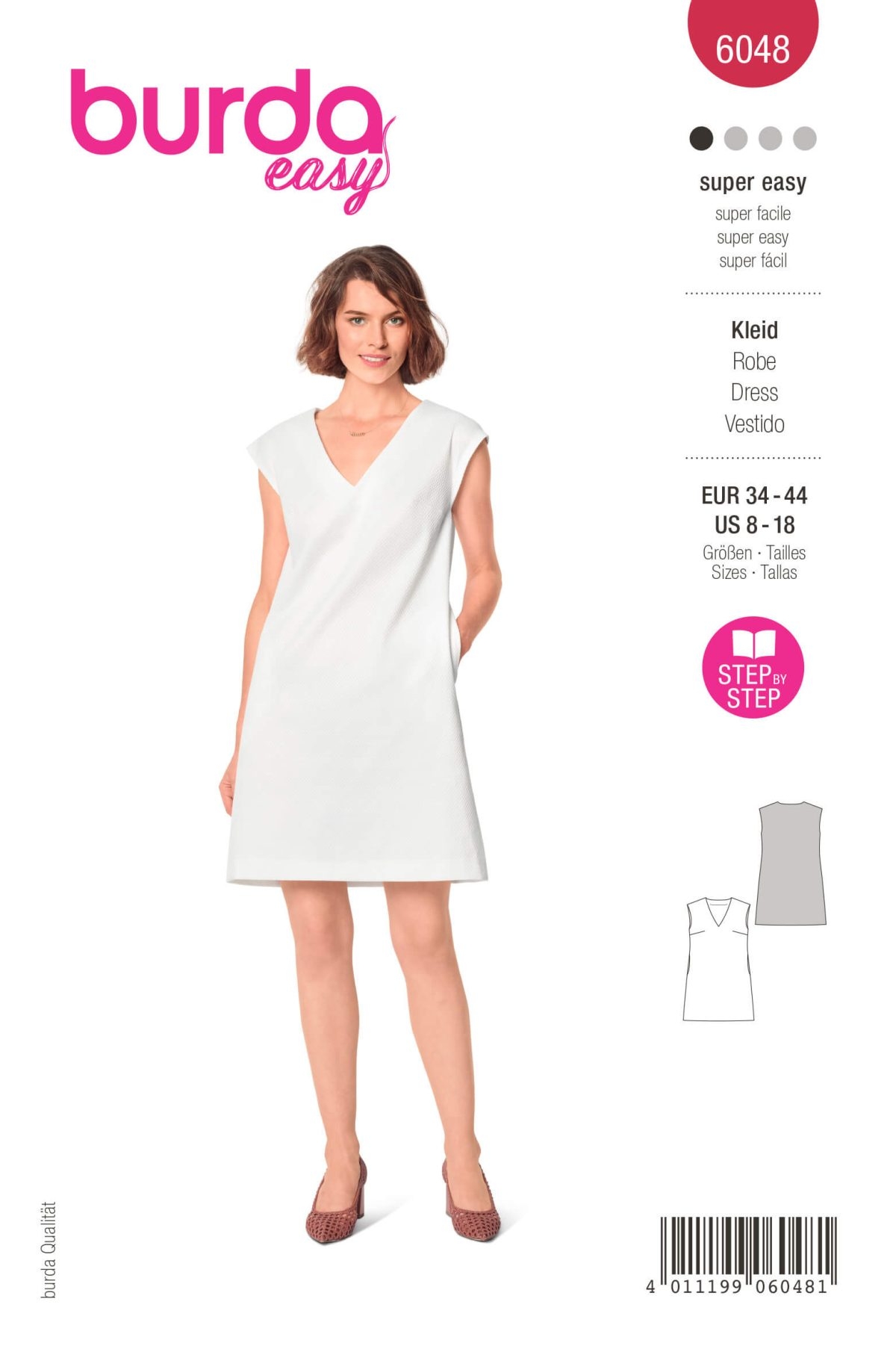 Burda Style Pattern B6048 Misses Shift Dress Sewdirect Burda Style Pattern B6048 Misses Shift Dress Sewdirect
