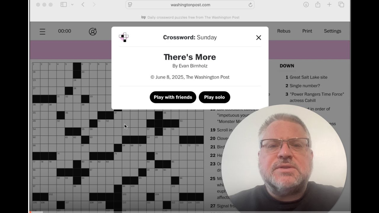 But Wait There s More Washington Post Sunday Crossword By Evan Birnholz From 8 June 2025 YouTube But Wait There s More Washington Post Sunday Crossword By Evan Birnholz From 8 June 2025 YouTube