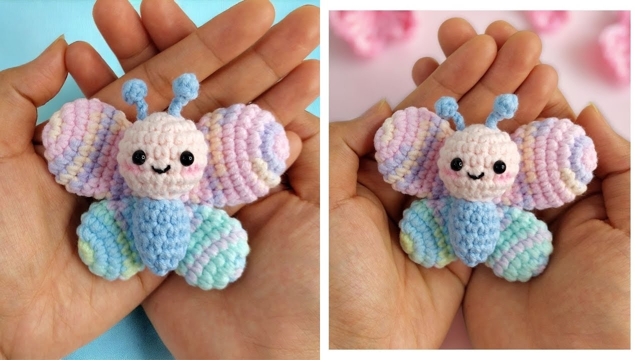 Butterfly Crochet Free Pattern Amigurumi Butterfly Pattern Free YouTube