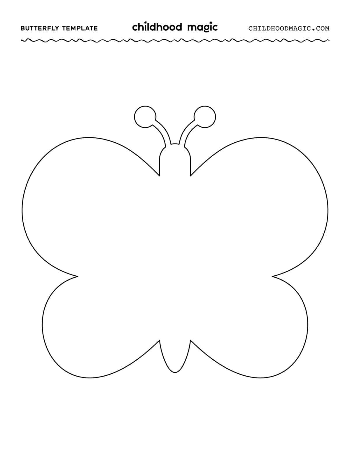 Butterfly Template Childhood Magic Butterfly Template Childhood Magic