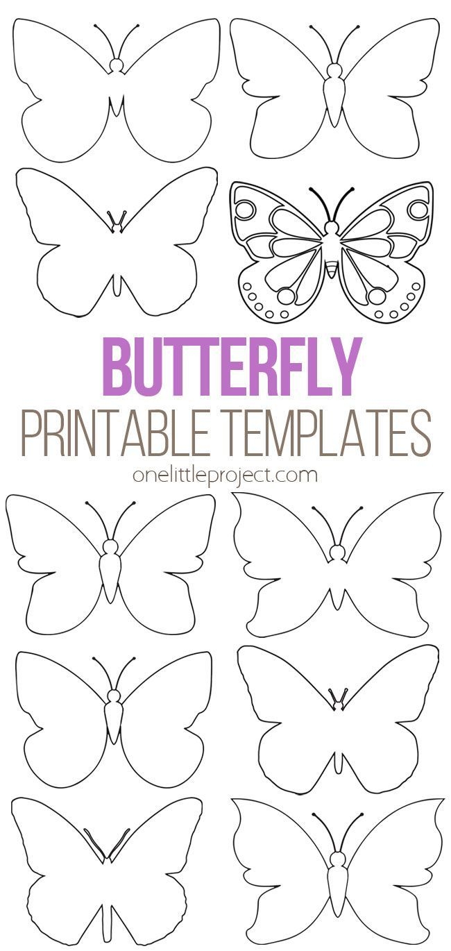 butterfly template printable free