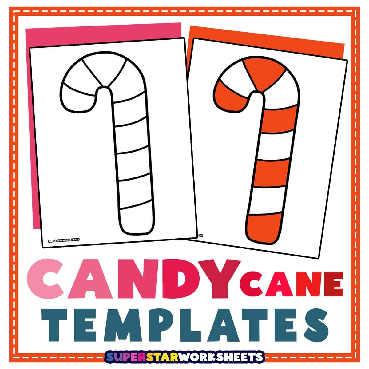 candy cane template printable candy cane template printable