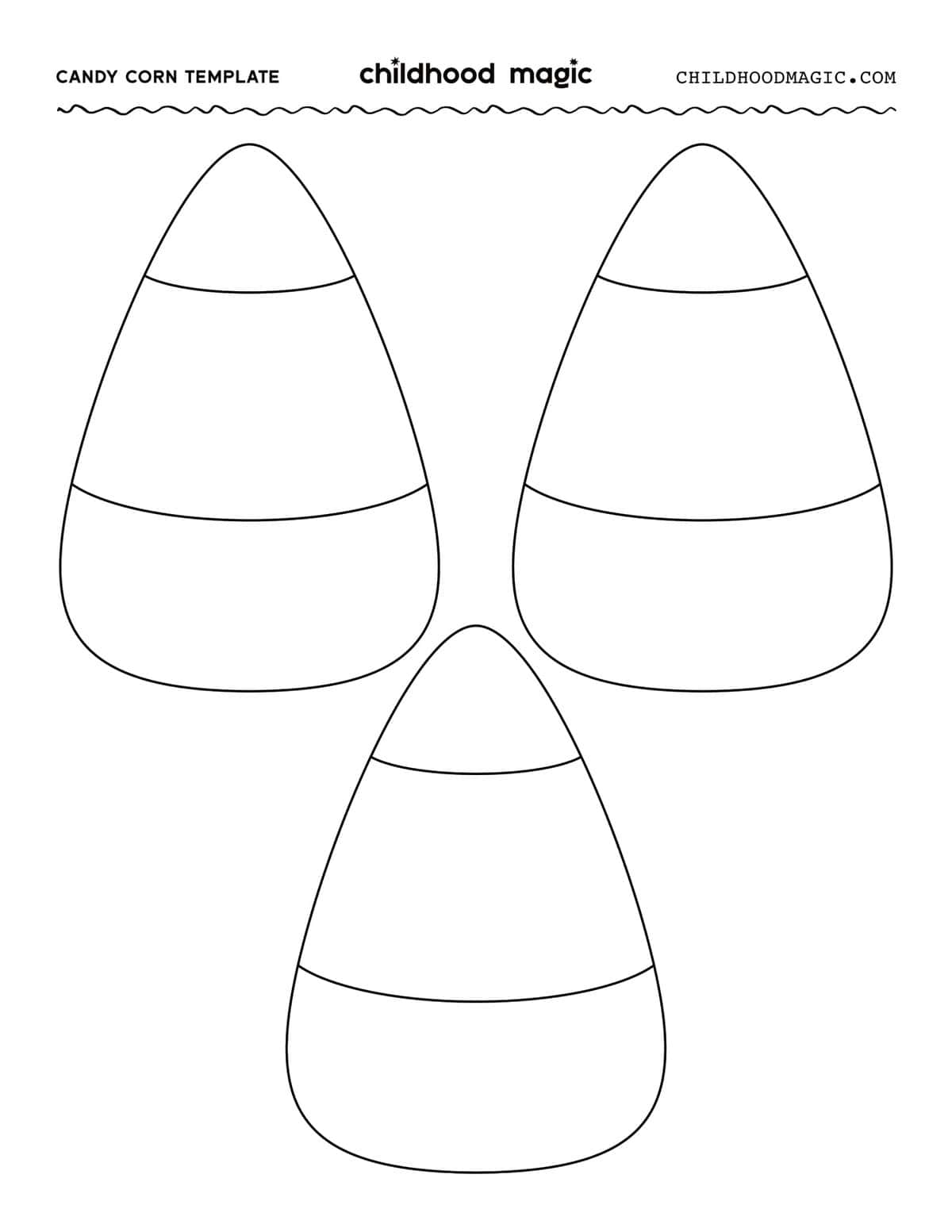 Candy Corn Template Free Printable Childhood Magic Candy Corn Template Free Printable Childhood Magic