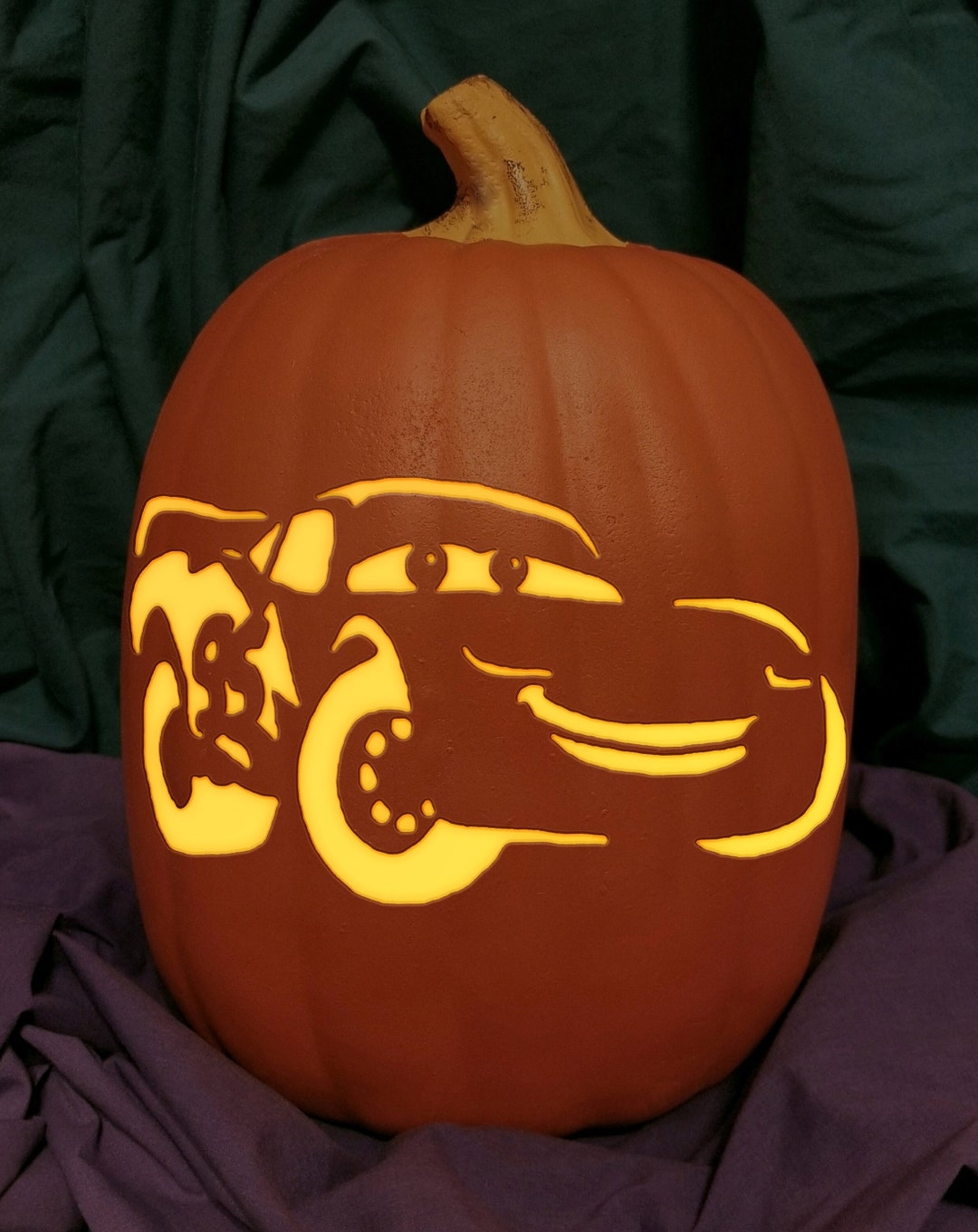 Cars Lightning Mcqueen Carved Foam Permanent Pumpkin Pixar Disney Etsy Cars Lightning Mcqueen Carved Foam Permanent Pumpkin Pixar Disney Etsy