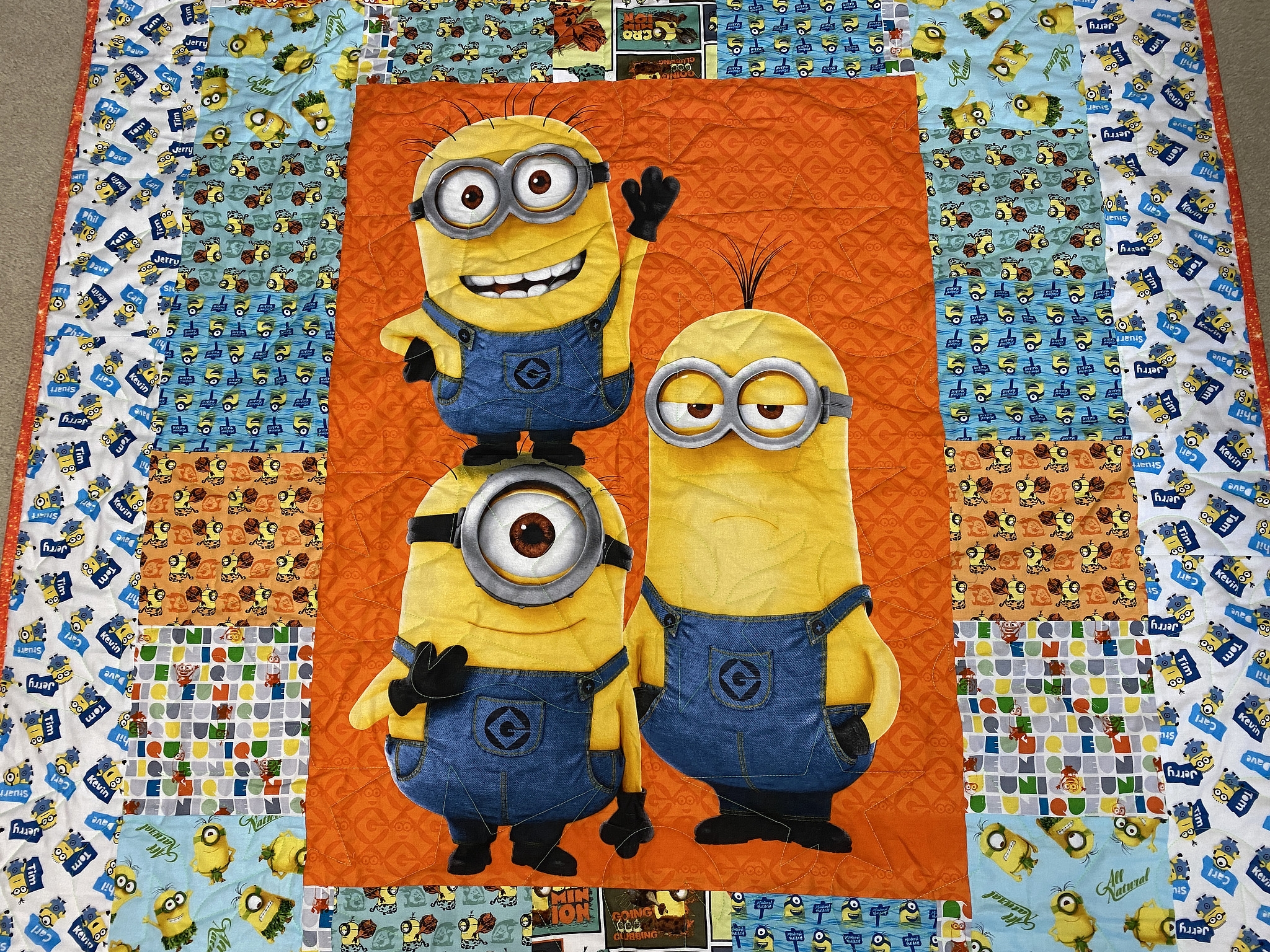 Chris s Minion Quilt Lady Bird Quilts Chris s Minion Quilt Lady Bird Quilts