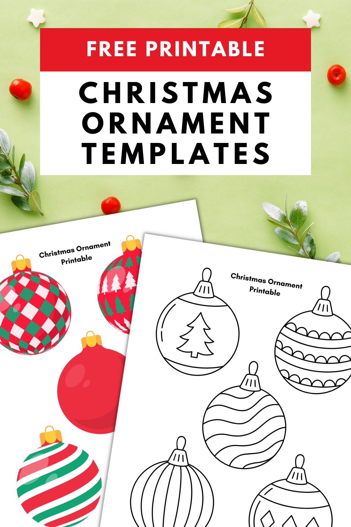 free printable ornament template free printable ornament template