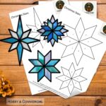 Christmas Stars Stained Glass Pattern Christmas Star Suncatcher DIY Stained Glass Patterns Digital Download PDF PNG Pattern Etsy