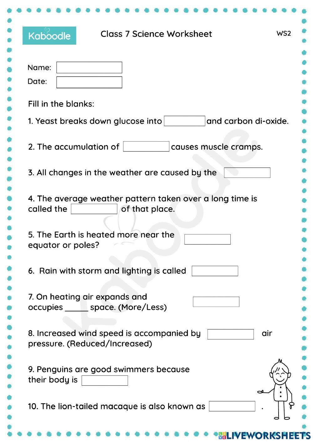 Class 7 Science Worksheet Mix 2 Worksheet Live Worksheets Worksheets Library Class 7 Science Worksheet Mix 2 Worksheet Live Worksheets Worksheets Library