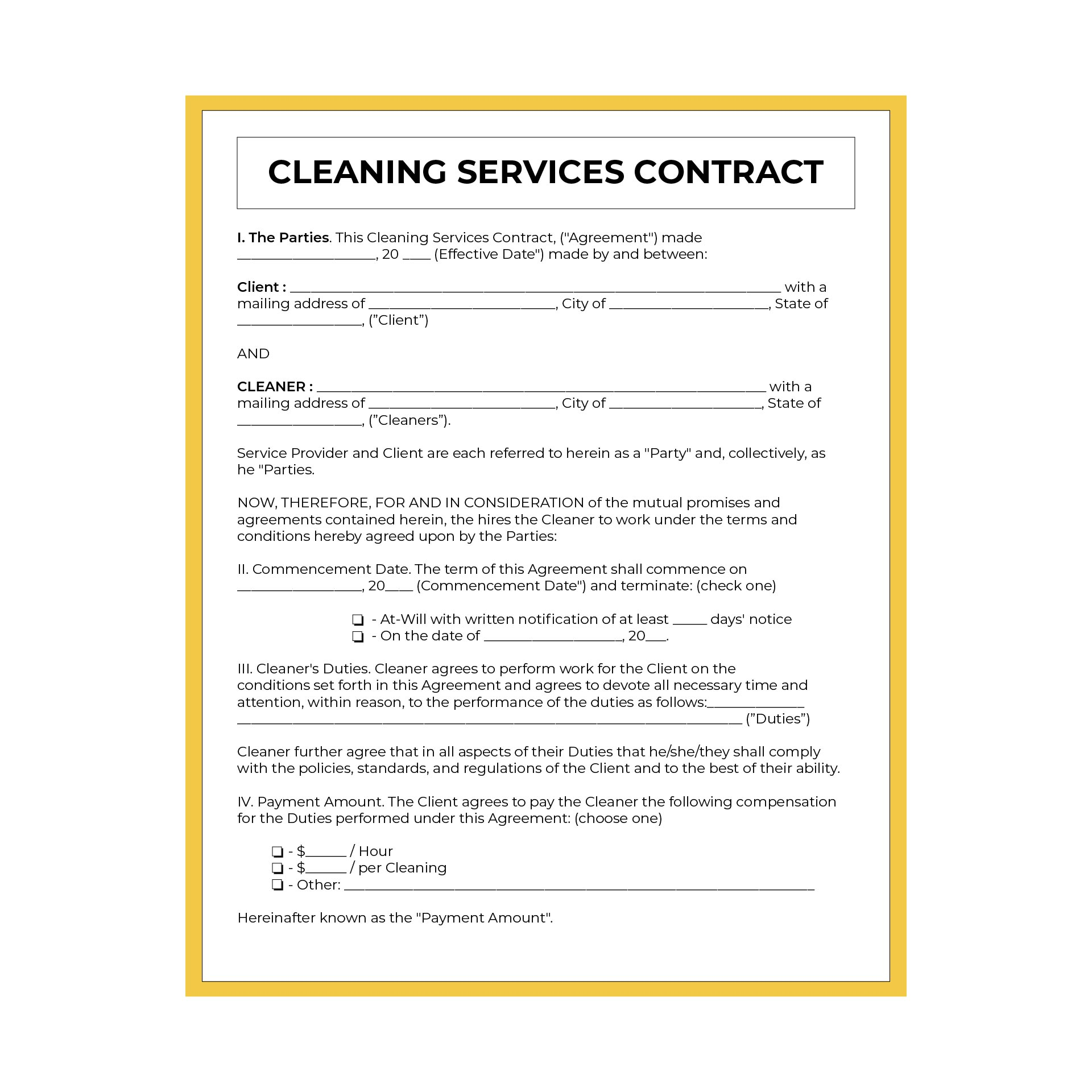printable free cleaning proposal template printable free cleaning proposal template