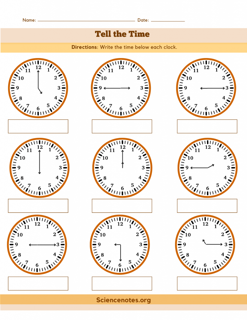 Clock Worksheets How To Tell Time Clock Worksheets How To Tell Time