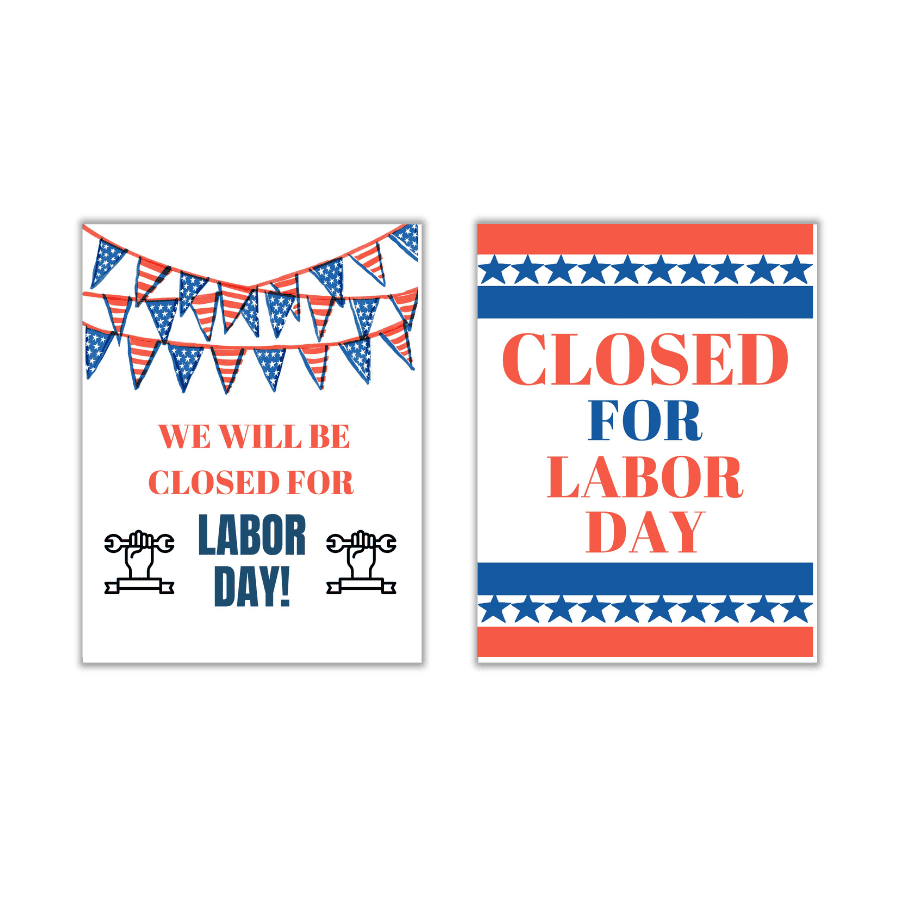 Closed For Labor Day Signs Free Printables Closed For Labor Day Signs Free Printables