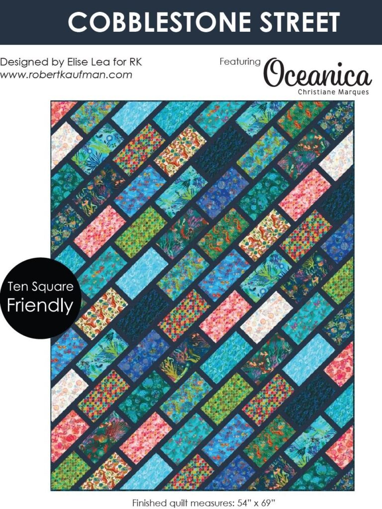 Cobblestone Street Oceana Free Digital Download Pattern By Robert Kaufman