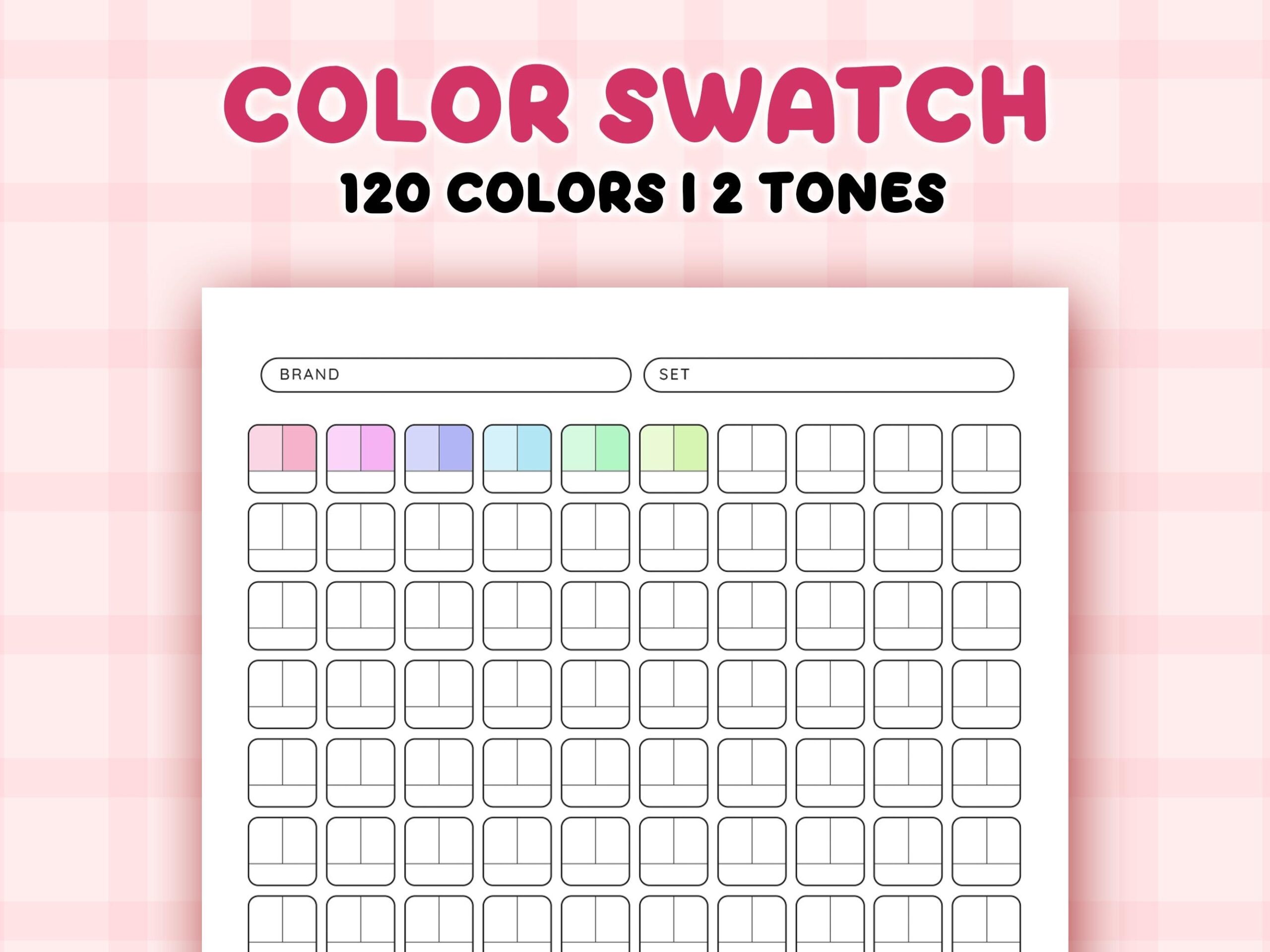 printable marker swatch template