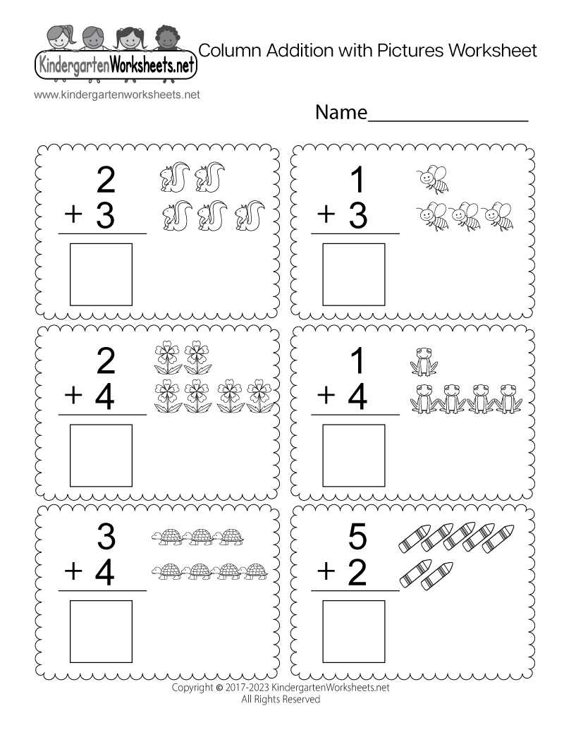 addition worksheets for kindergarten addition worksheets for kindergarten