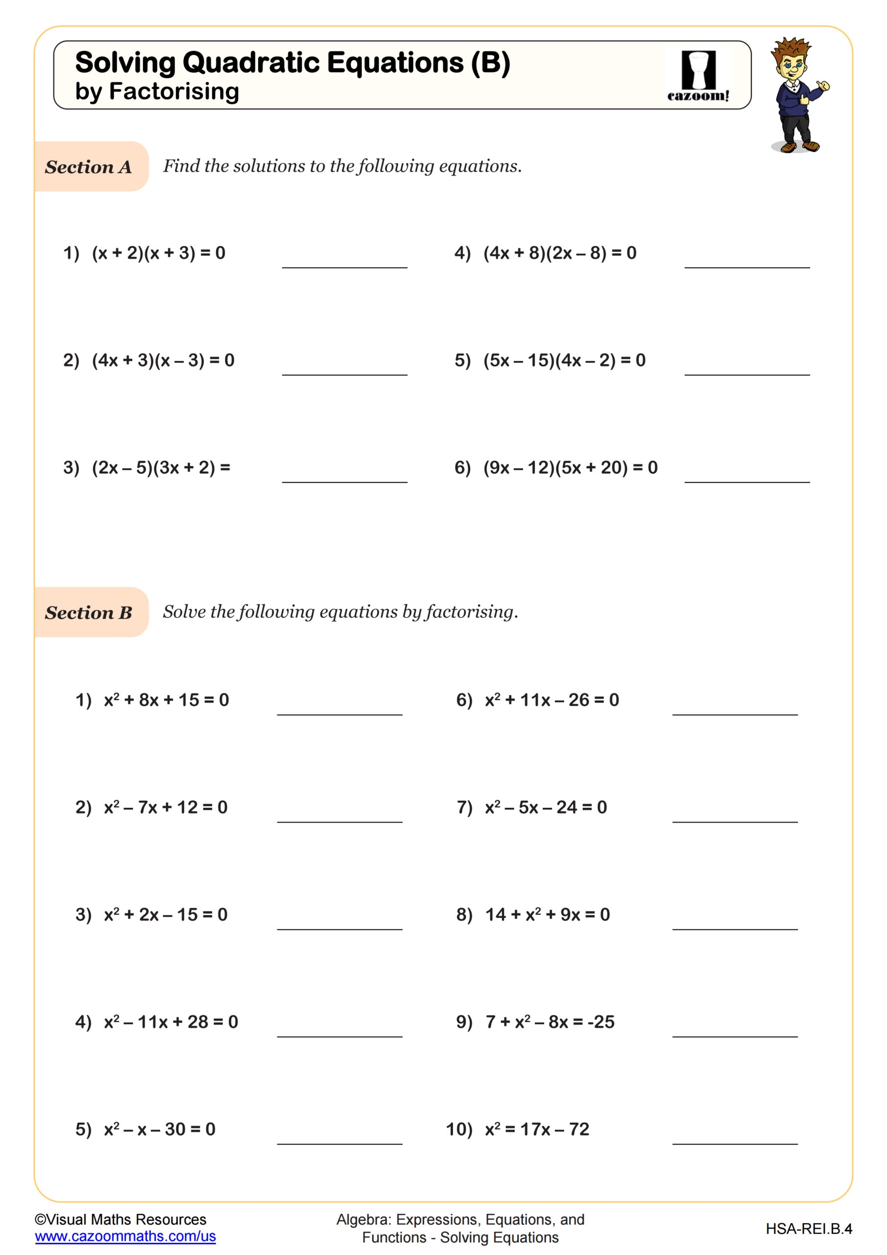 Completing The Square Worksheet Fun And Engaging Algebra I PDF Worksheets Cazoom Math Completing The Square Worksheet Fun And Engaging Algebra I PDF Worksheets Cazoom Math