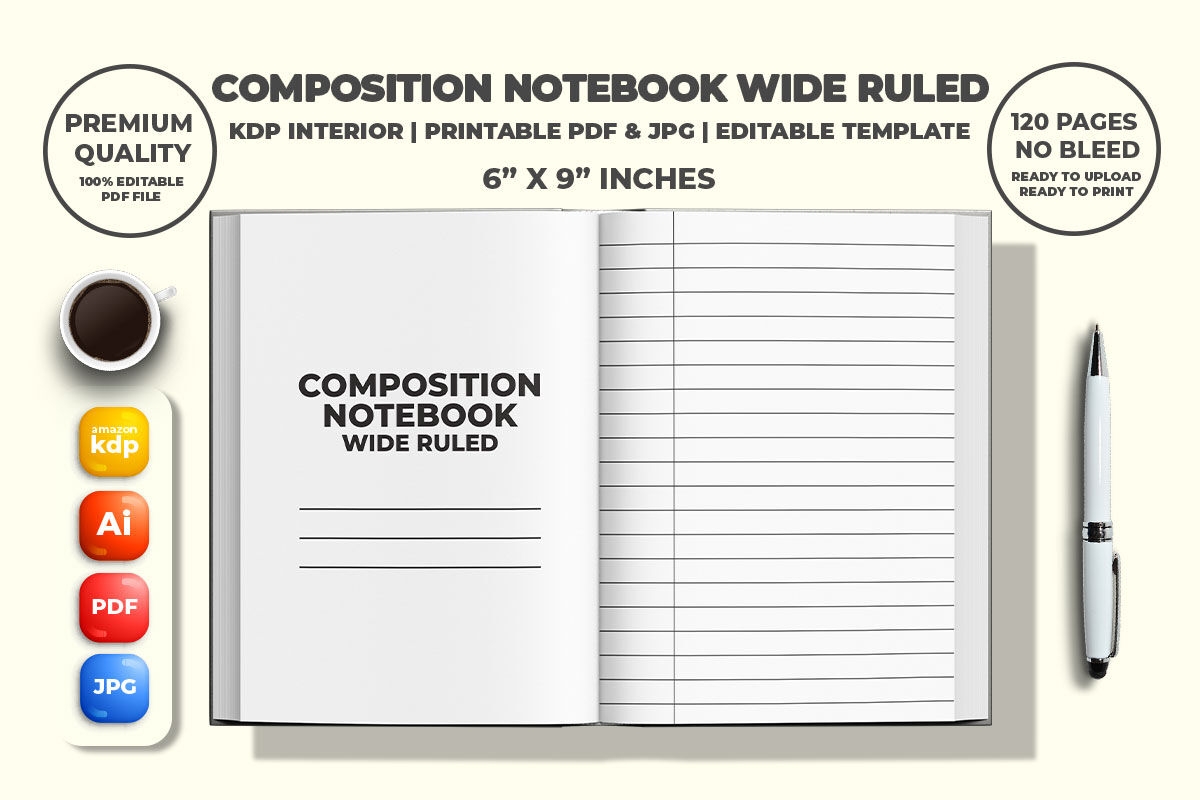 Composition Books Bulk 5 Pack Wide Ruled Composition Notebooks 200 Pages Each 9 75x7 5 Wide Ruled Composition Books Composition Books Bulk 5 Pack Wide Ruled Composition Notebooks 200 Pages Each 9 75x7 5 Wide Ruled Composition Books