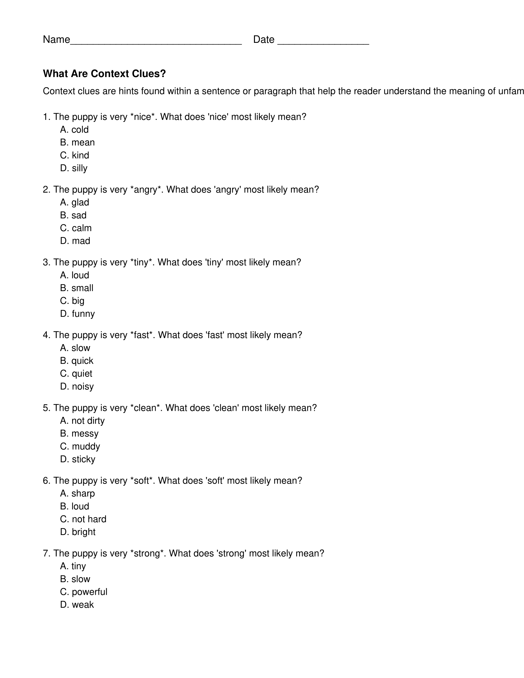 context clues worksheets 5th grade context clues worksheets 5th grade