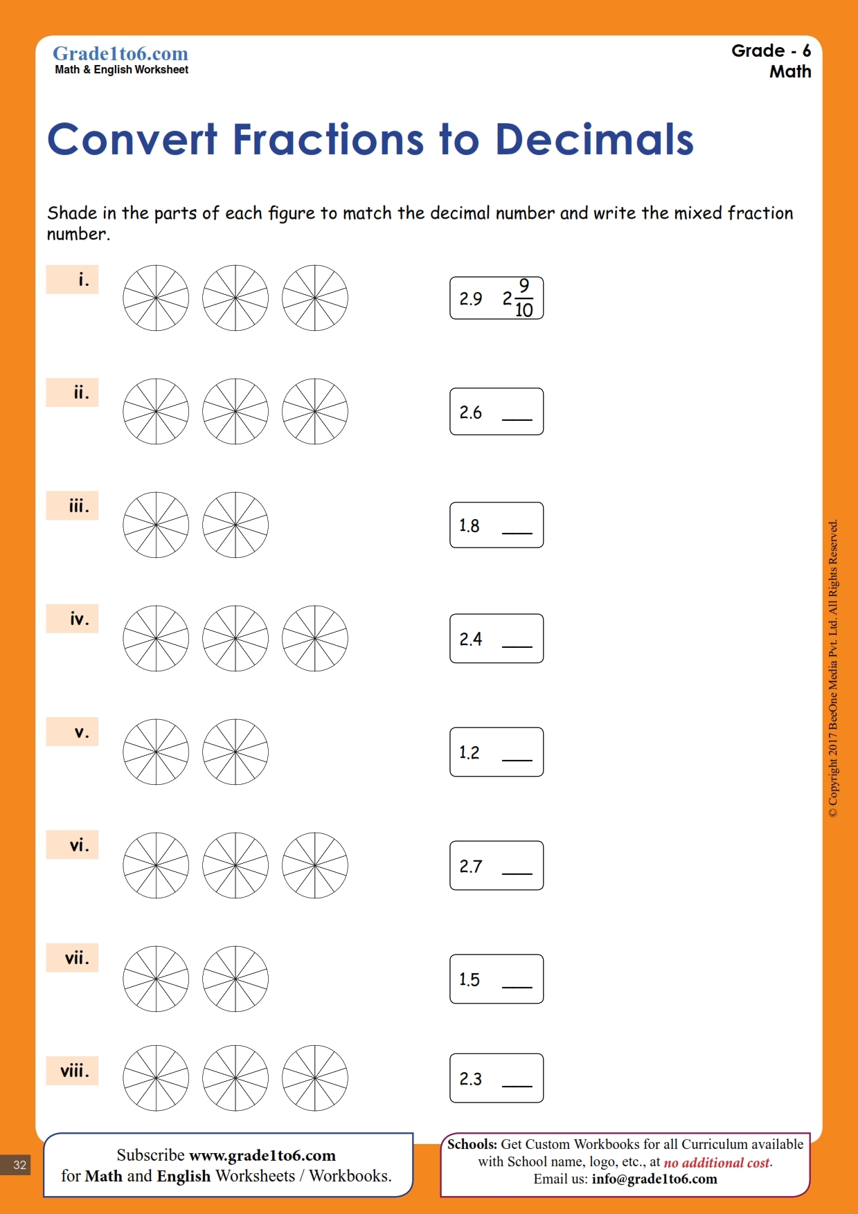converting fractions to decimals worksheet converting fractions to decimals worksheet