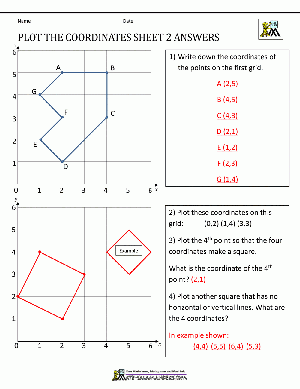 plotting points on a coordinate plane worksheet plotting points on a coordinate plane worksheet