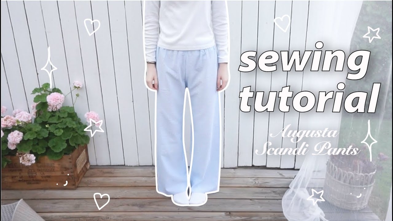 Copenhagen Scandi Pants Sewing Tutorial Beginner Striped Low Waist Pants Pattern YouTube Copenhagen Scandi Pants Sewing Tutorial Beginner Striped Low Waist Pants Pattern YouTube