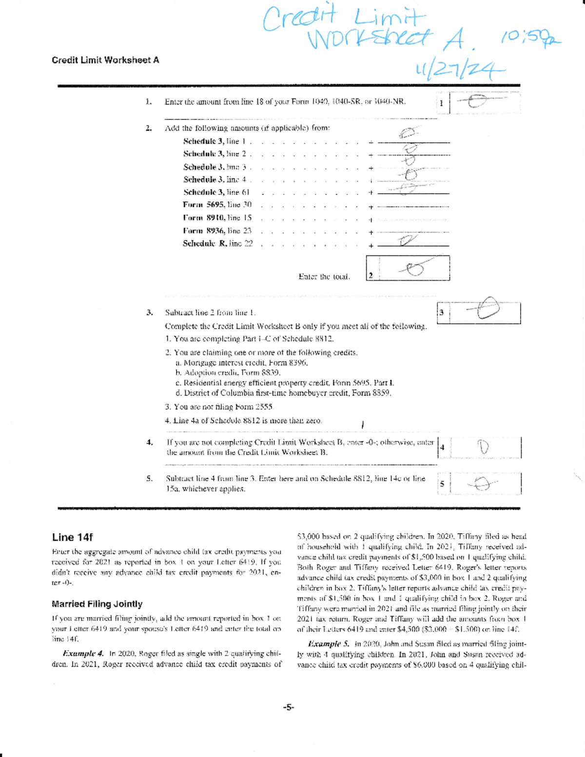 Credit Limit Worksheet A Tax Computation For Credits And Deductions Studocu Credit Limit Worksheet A Tax Computation For Credits And Deductions Studocu