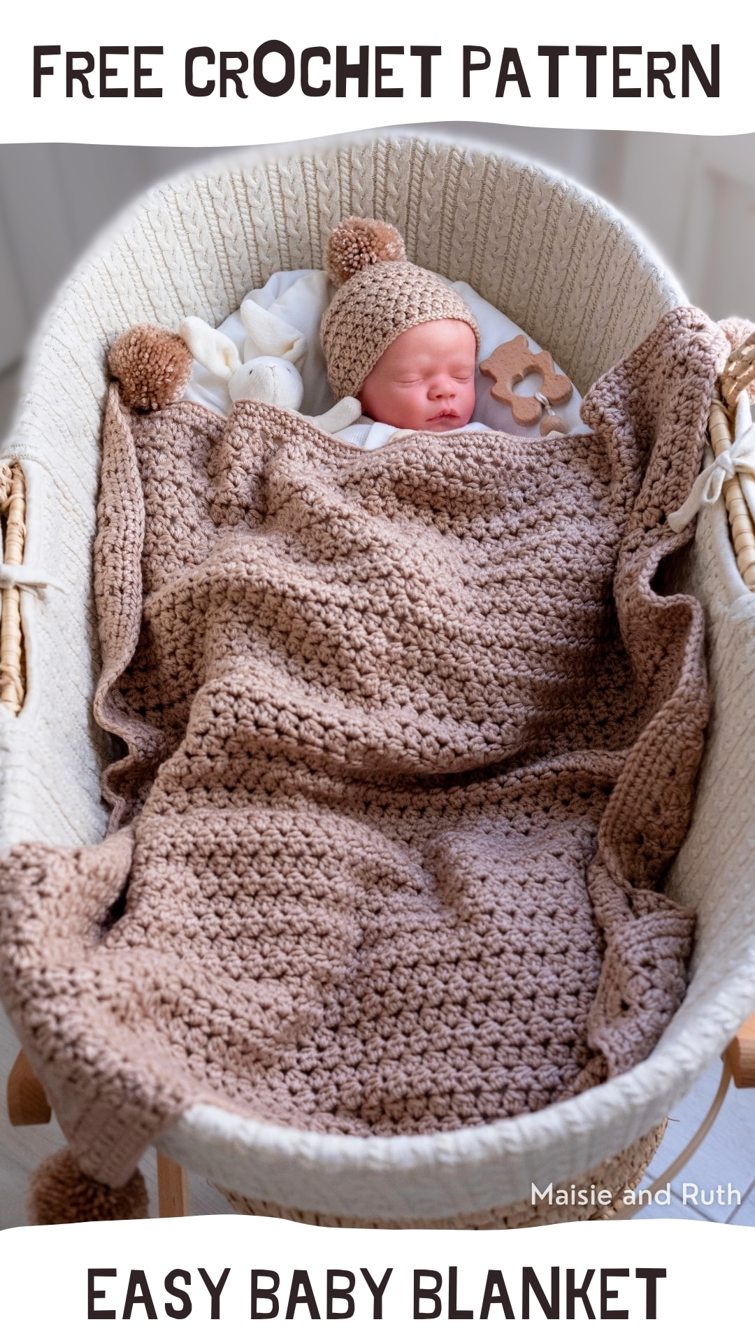 Crochet An Easy Baby Blanket Free Pattern Maisie And Ruth Crochet An Easy Baby Blanket Free Pattern Maisie And Ruth