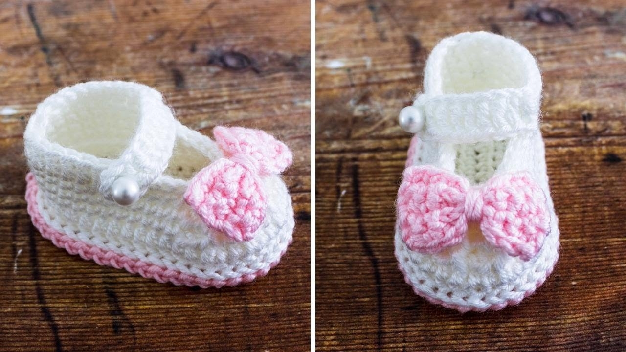 Crochet Baby Booties Easy CLOSE UP Step By Step Tutorial YouTube Crochet Baby Booties Easy CLOSE UP Step By Step Tutorial YouTube