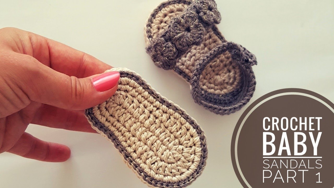 Crochet Baby Sandals Tutorial 0 3 Months YouTube Crochet Baby Sandals Tutorial 0 3 Months YouTube