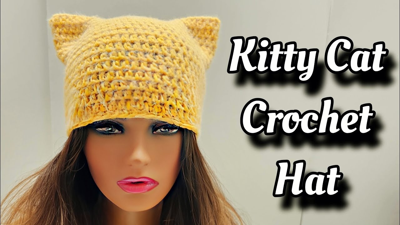 Crochet Cat Ear Beanie EASY Beginner Friendly Tutorial YouTube Crochet Cat Ear Beanie EASY Beginner Friendly Tutorial YouTube