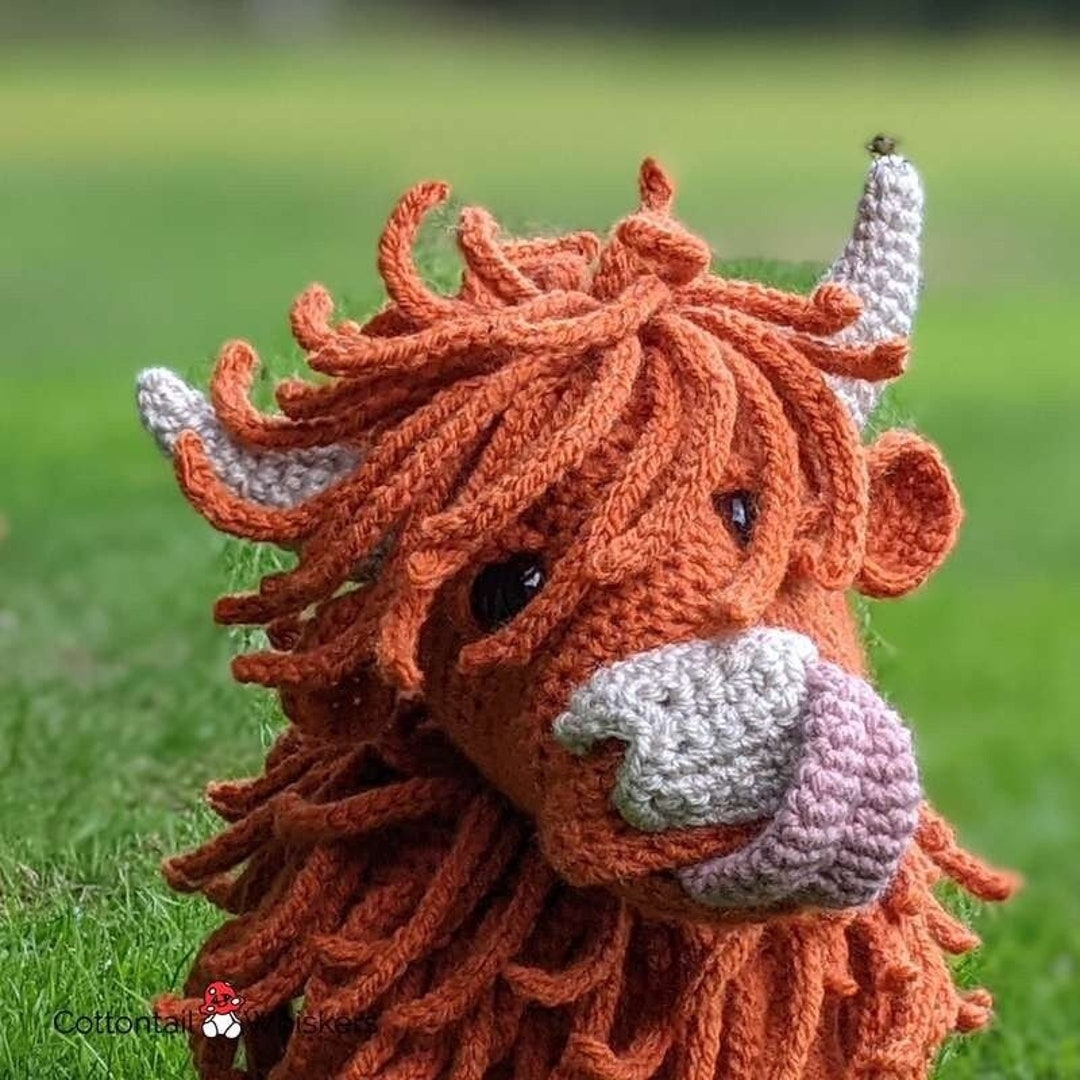 Crochet Highland Cow PDF PATTERN ONLY Amigurumi Doll Tunnock Haggis Midge Etsy